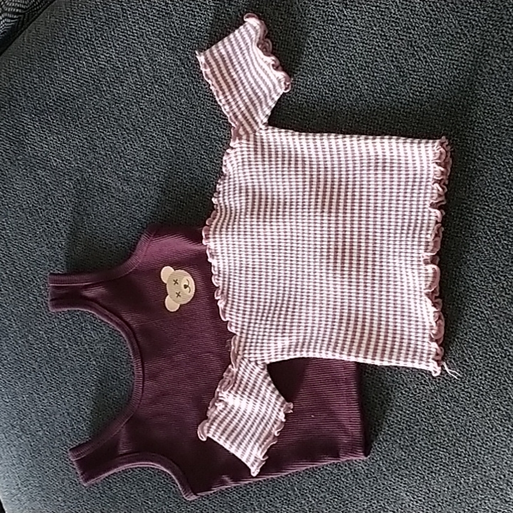Bundle of Two Crop Tops Size Small